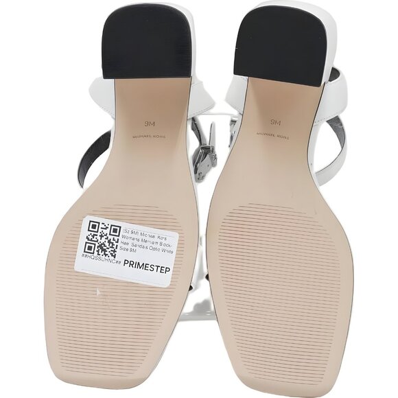 Michael Kors Merriam ankle-strap block heel sandals Optic White US 9M - Picture 6 of 6